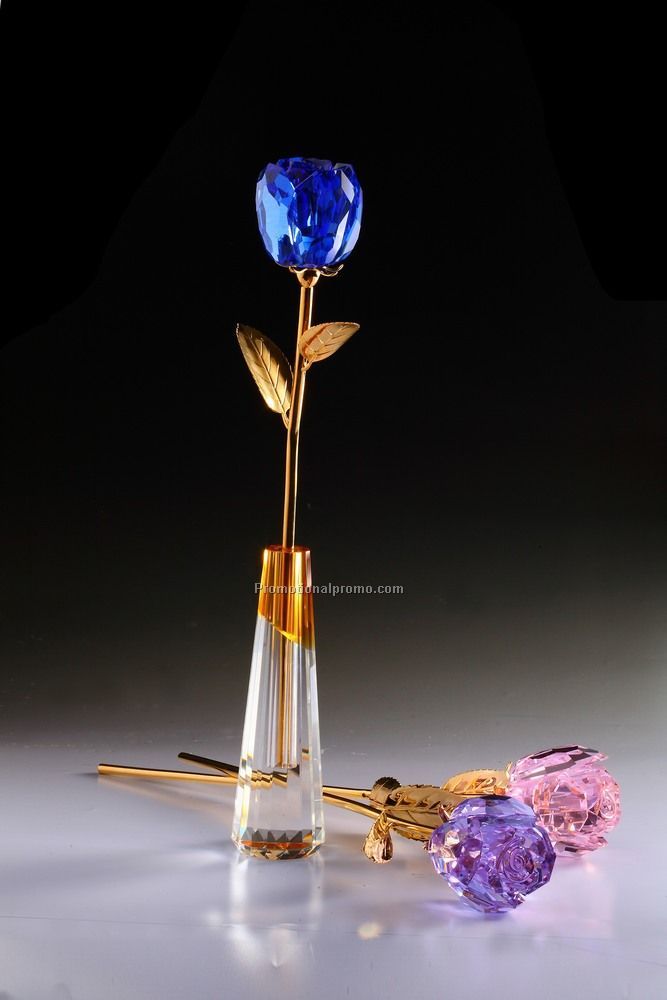 Elegant Crystal Rose