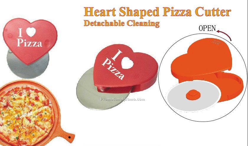 Heart Shaped Pizza Cutter，Detachable Cleaning