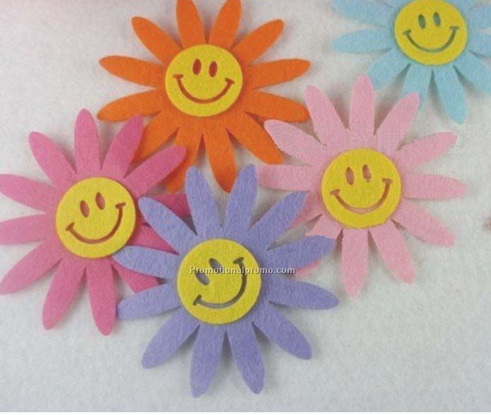 Felt die cut flower shapes, Felt Flower