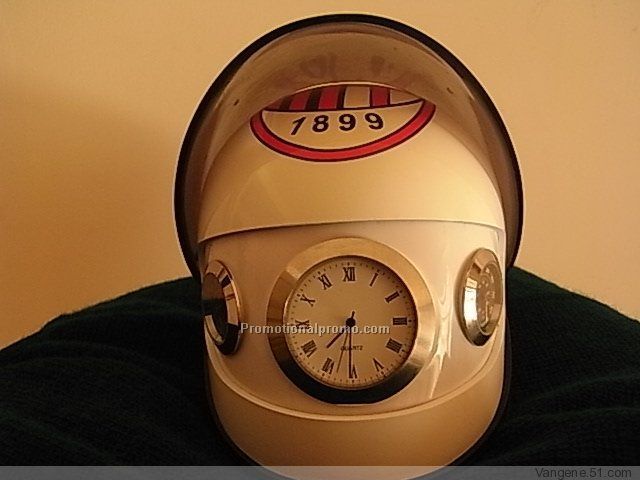 Helmet Clock with Thermometer&Hygrometer