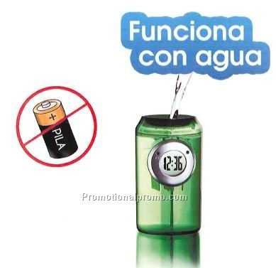 Can Shaped Water Power Clock