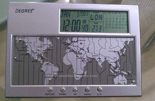 World time desk clock