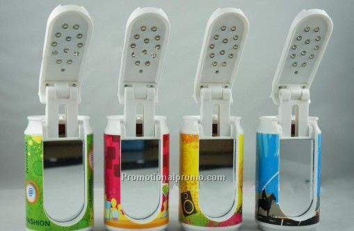 Promotional zip-top can shape led lamp