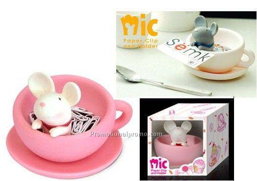 Mickey design paper clip holder