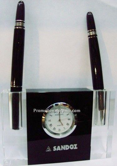 Crystal Desktop with Two pen