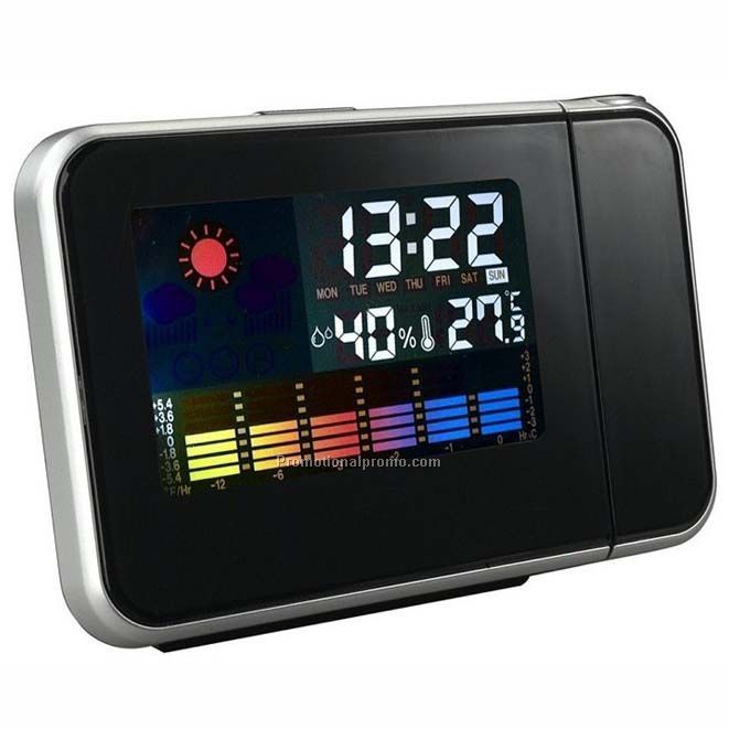 Digital Weather Station /Projection Clock, color LCD screen calendar
