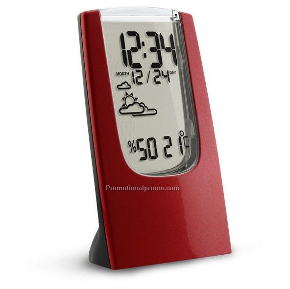 Crystal Digital Weather Station /Projection Clock, color LCD screen calendar
