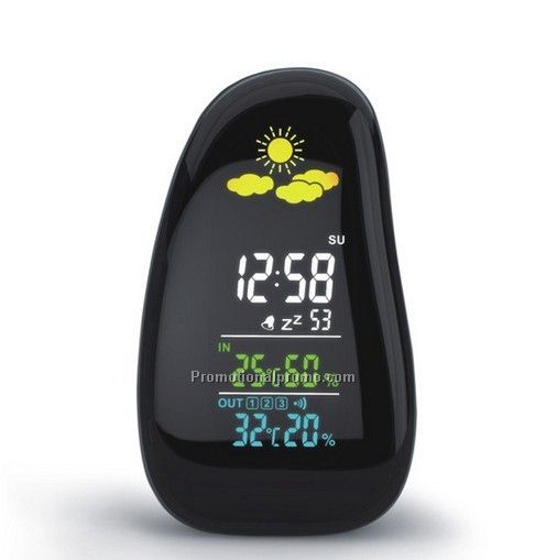 Stylish Digital Weather Station /Projection Clock, color LCD screen calendar