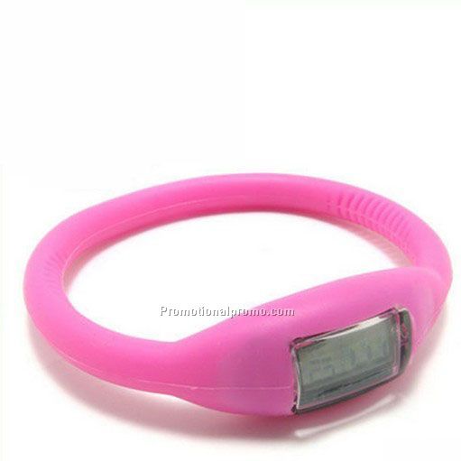 Silicone bracelet watch