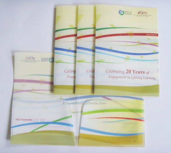 PP Document holder with pockets