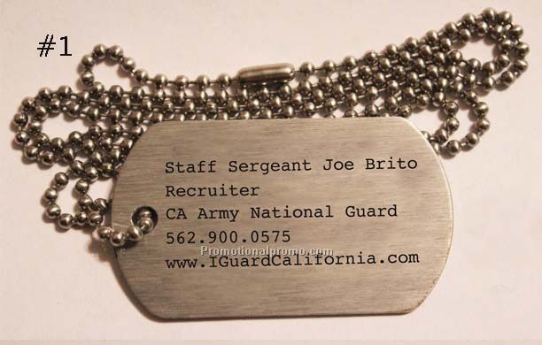 Aluminum Dog Tag