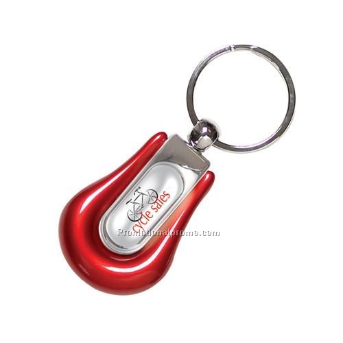 Domed Key Ring, Teardrop