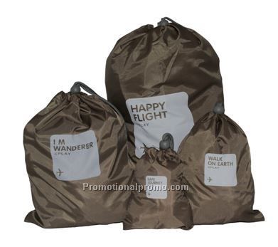 brown drawstring backpack bag