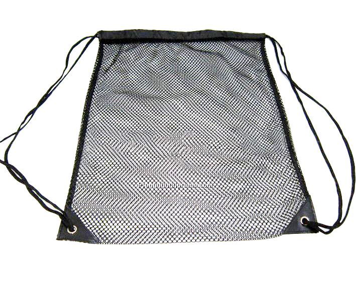 Nylon mesh drawstring bag
