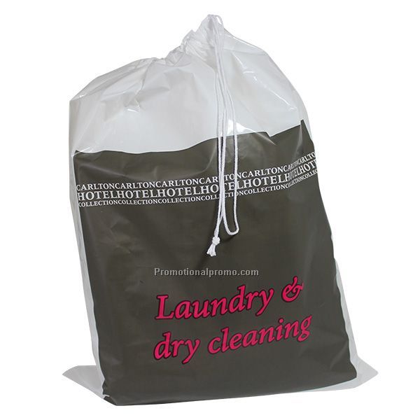 Plastic HDPE Drawstring bag with customized logo