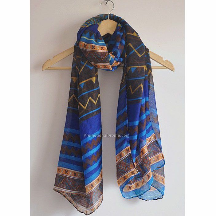 Multi polyester voile scarf dresses