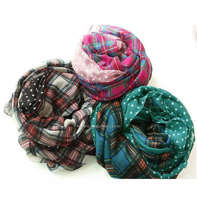 Multi polyester voile scarf dresses