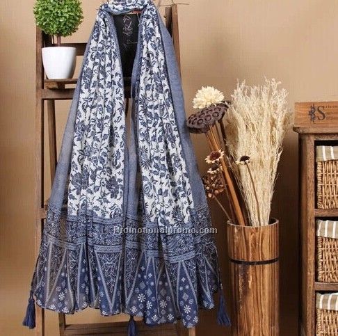 Multi polyester voile scarf dresses