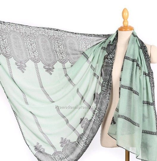 Multi polyester voile scarf dresses