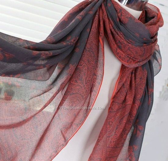 Multi polyester voile scarf dresses