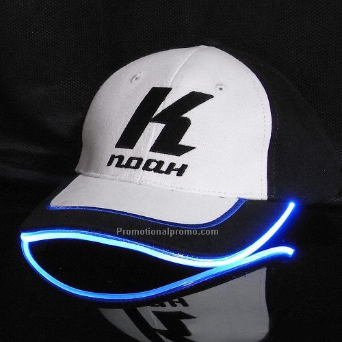 Embroidered LED flashing baseball light cap