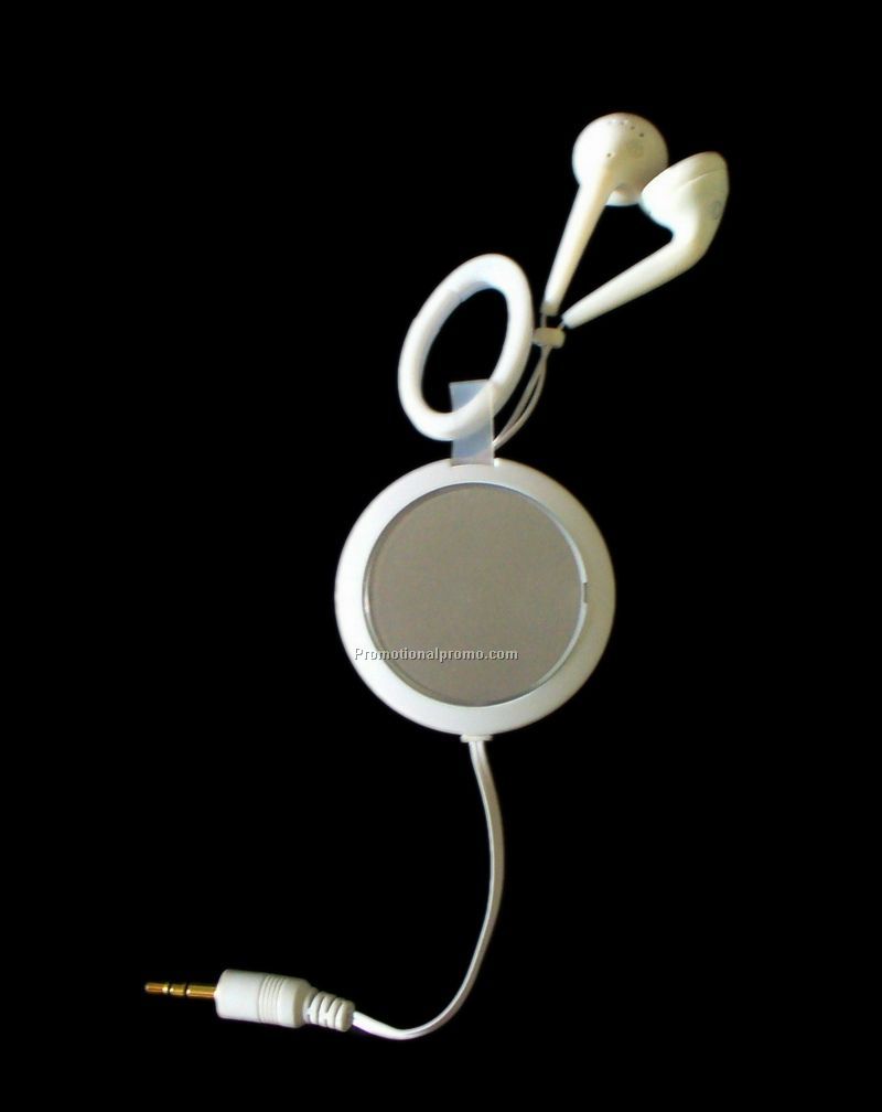 Clip-on Retractable Headphone