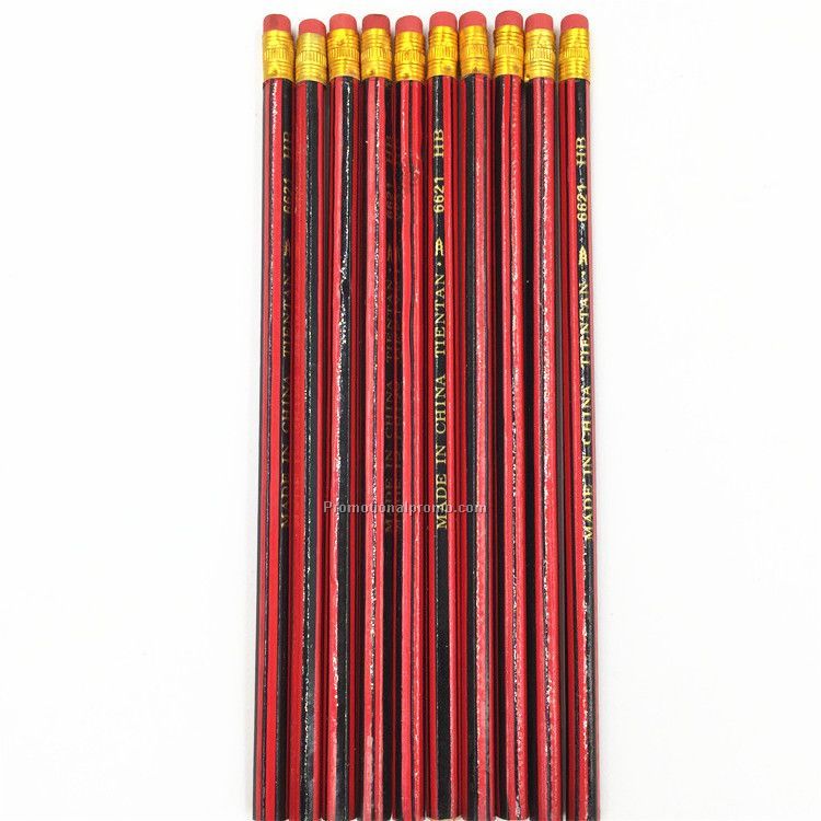 Pencil with Rubber Eraser