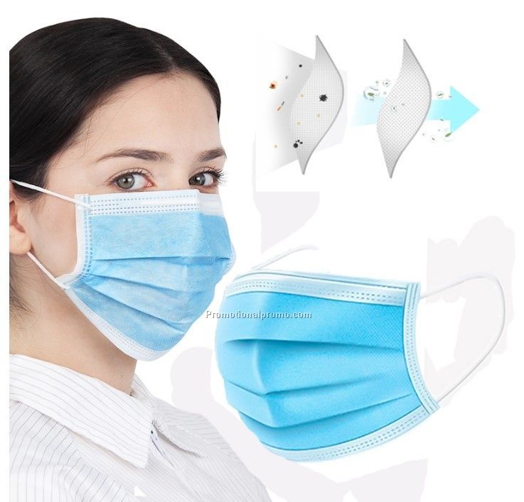 Non Woven Hospital Antivirus Face Mouth Mask For Virus Protection