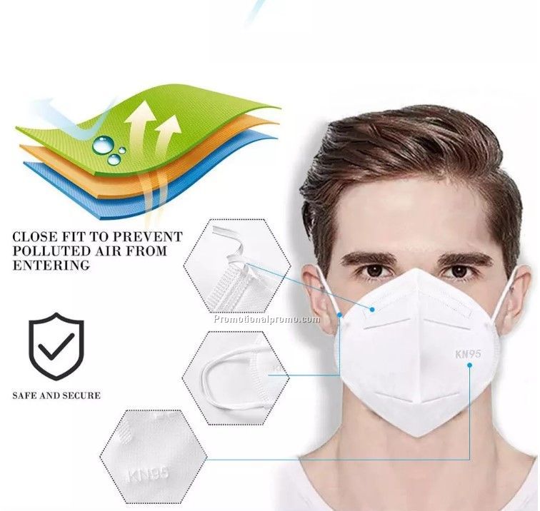 Stock disposable 4ply Non-woven N95 face mask