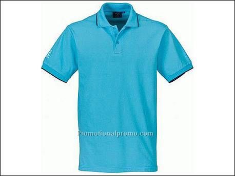 Fade tipping polo. Voorgewassen. Knop...