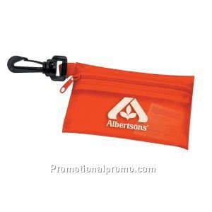 First Aid Kit in Vinyl Zipper Pouch