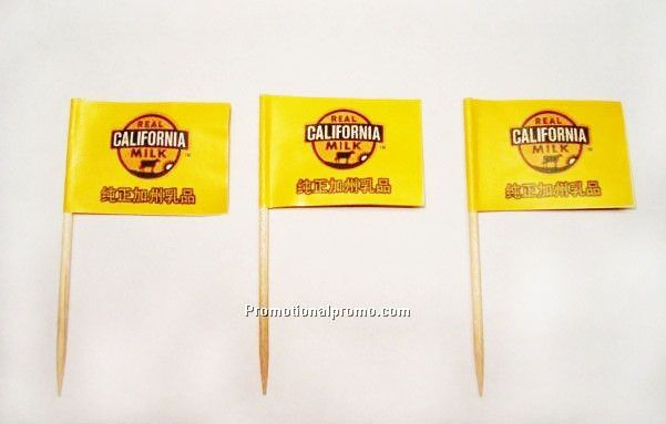 Paper Flag with Wooden pole