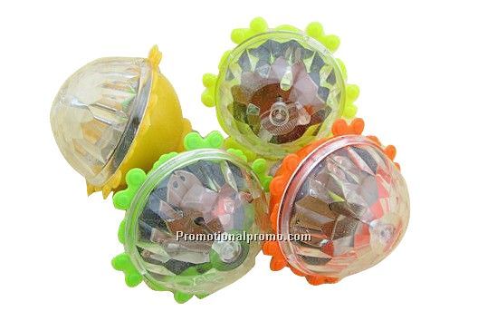 Light-emitting angle of 45 degrees grazing gyro flash