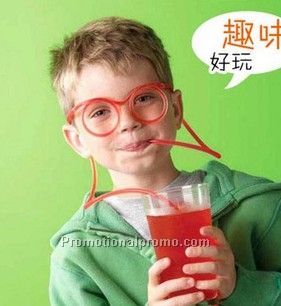 Glasses straw Creative