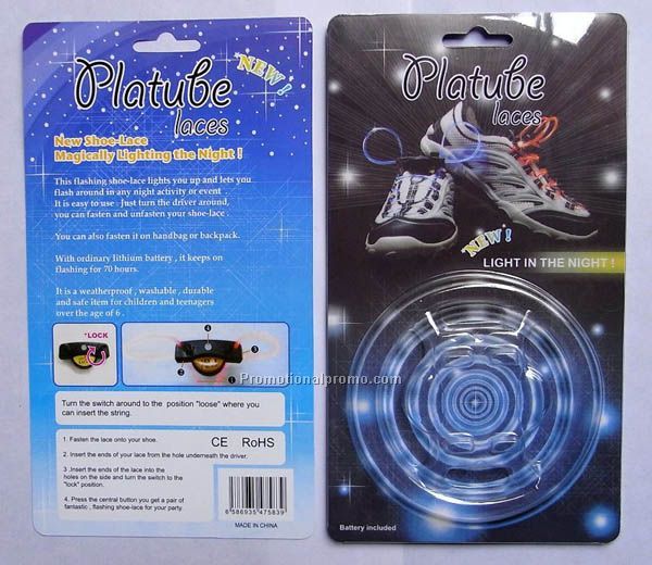 LED Platube laces, LED light up shoelace, Magical Led Light Flashing ShoeLace