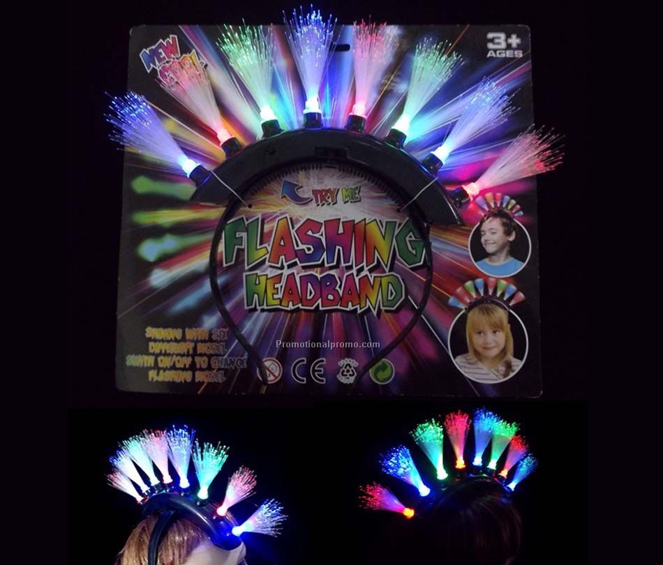 Flashing Fibre Optic Hairband