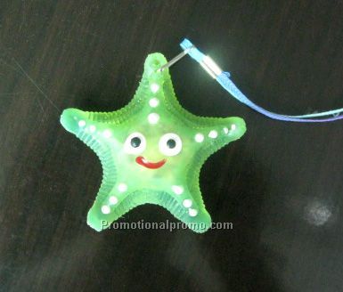LED flashing and glowing starfish, Glow starfish necklace