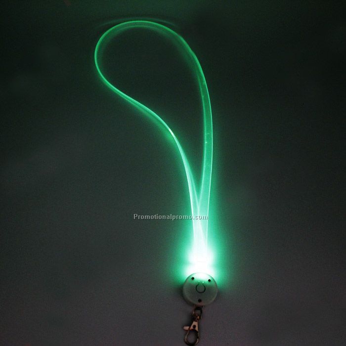 Fiber-Optic lanyard, Fiber-Optic Flashing Lanyard, Promotional light up lanyards, LED flashing lanyards