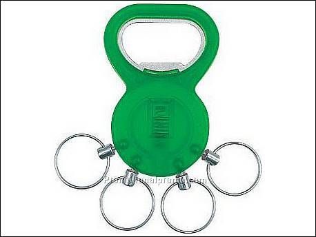 Flessenopener met 5 sleutelrin