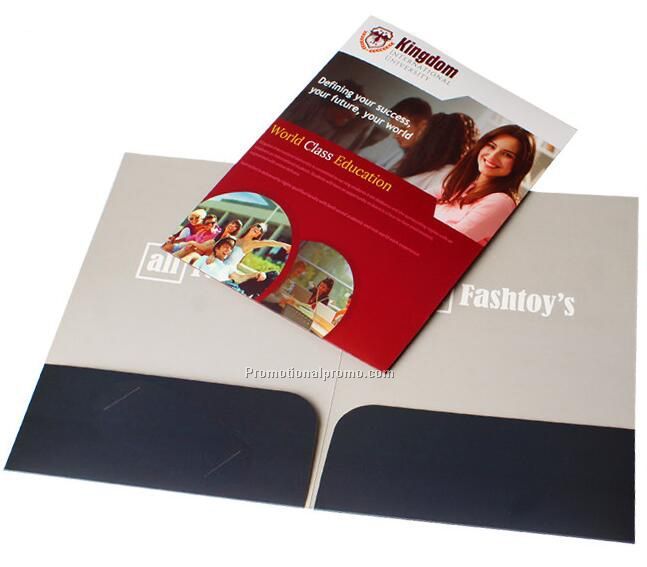 Paper Card Pocket Folder With Card Holder