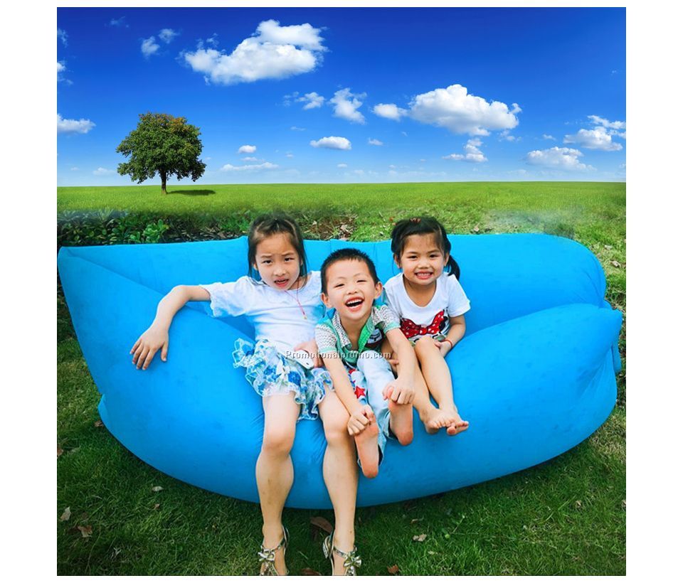 Inflatable Folding Sleeping Lazy Bag Waterproof Portable Air Sofa Pocket Outdoor Beach Camping Lengthened 250CM Sleeping Lazy Bed