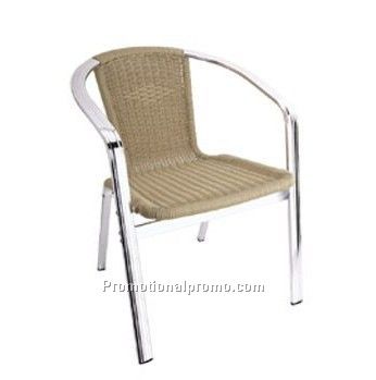 Portable garden chair, rattan chair with Aluminum frame