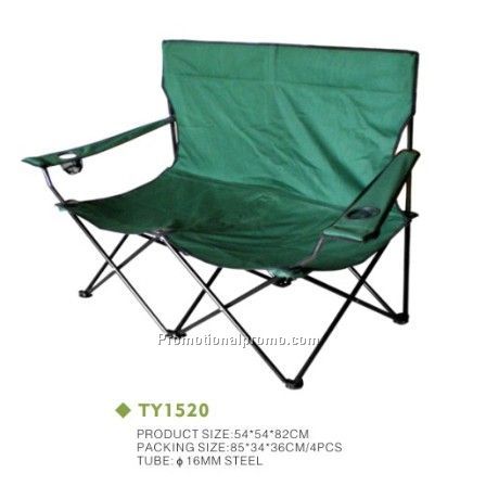 Outdoor camping double people folding chair, foldable beach chair