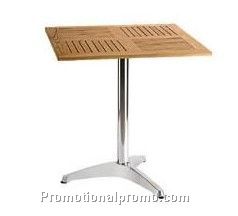 Table with wood desktop and aluminum leg