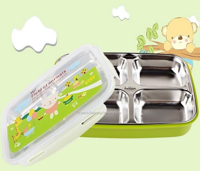 Stainless steel and PP food grade plastic lunch box
