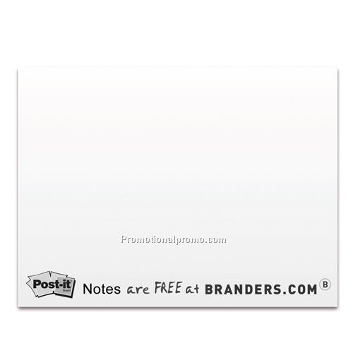 Free Custom Printed sticky Notes - 3" x 4" - 25 Sheets, White Paper, 1 Color Black Imprint
