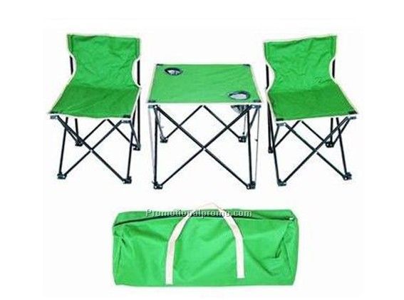 Folding chair and table set, folding furniture