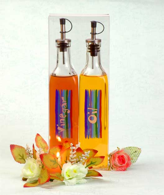 oil and vinegar set with decal in PVC box
  
   
     
    