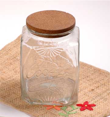 cookie jar with cork lid
  
   
     
    