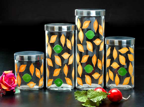 storage jar with decal
  
   
     
    